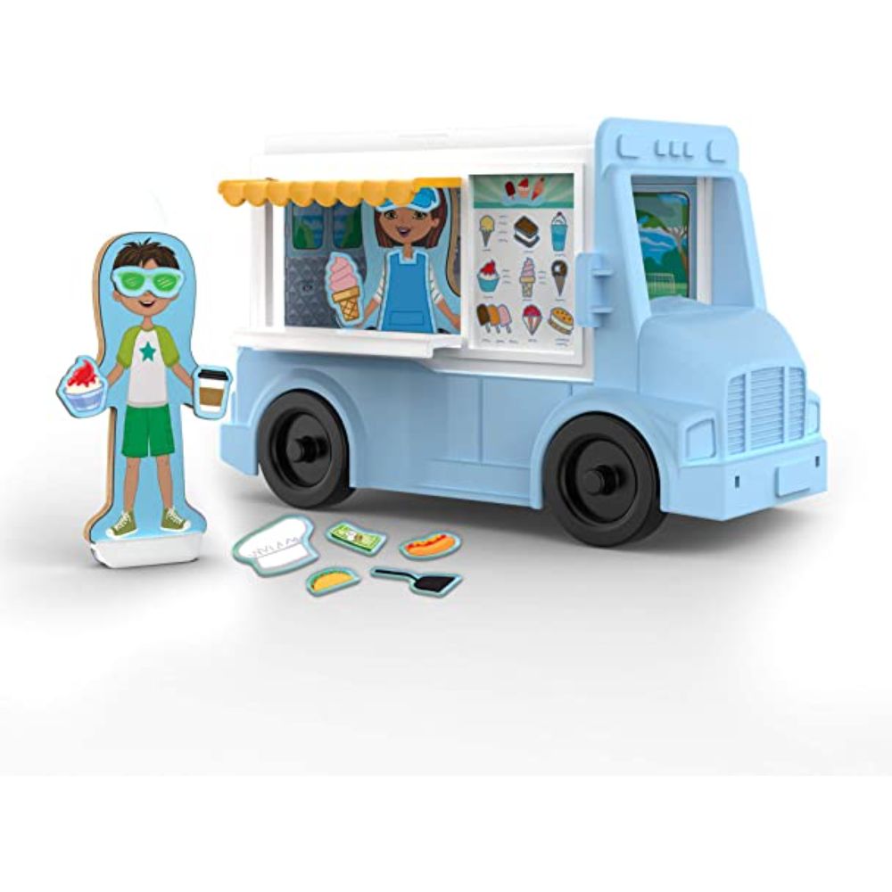 Melissa and Doug MD30665 Magnetivity Magnetic Food Truck (64 Pieces)