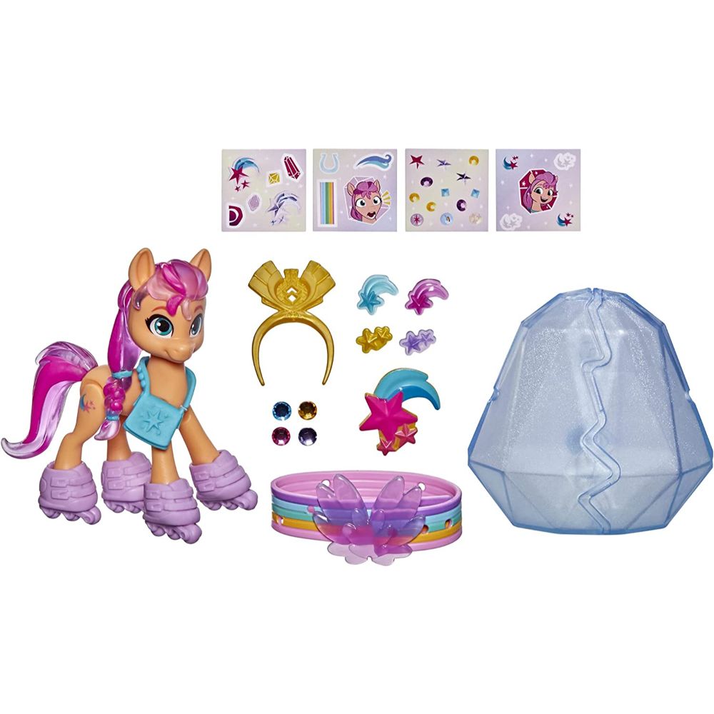 My Little Pony: A New Generation Mega Movie Friends Princess Petals -  8-Inch Pink Pony Figure with Comb, Toy for Kids Ages 3 and Up : :  Toys