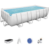 Bestway Power Steel Rectangular Pool Set 5.49m x 2.74m x 1.22m (18′ x 9′ x 48″)
