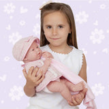 JC Toys - La New Born Baby Doll Rose Dress with Hat