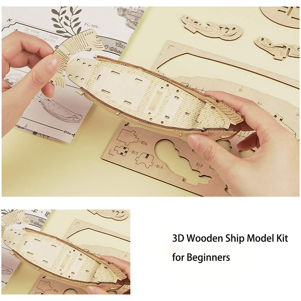 Robotime 3D Wooden Puzzle Sailing Ship