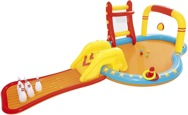 Bestway Inflatable Kids Water Play Center - Lil' Champ Paddling Pool with Multiple Activities