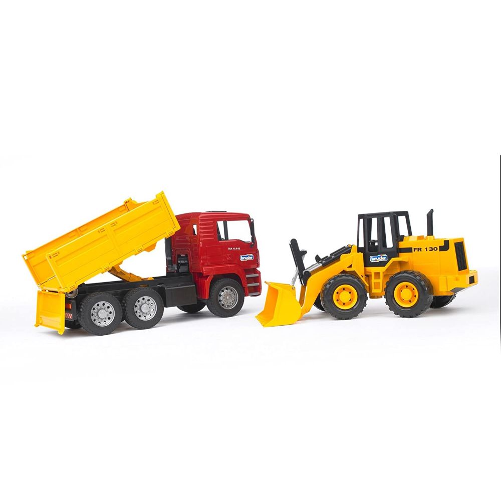 Bruder Construction Truck and Articulated Road Loader FR 130