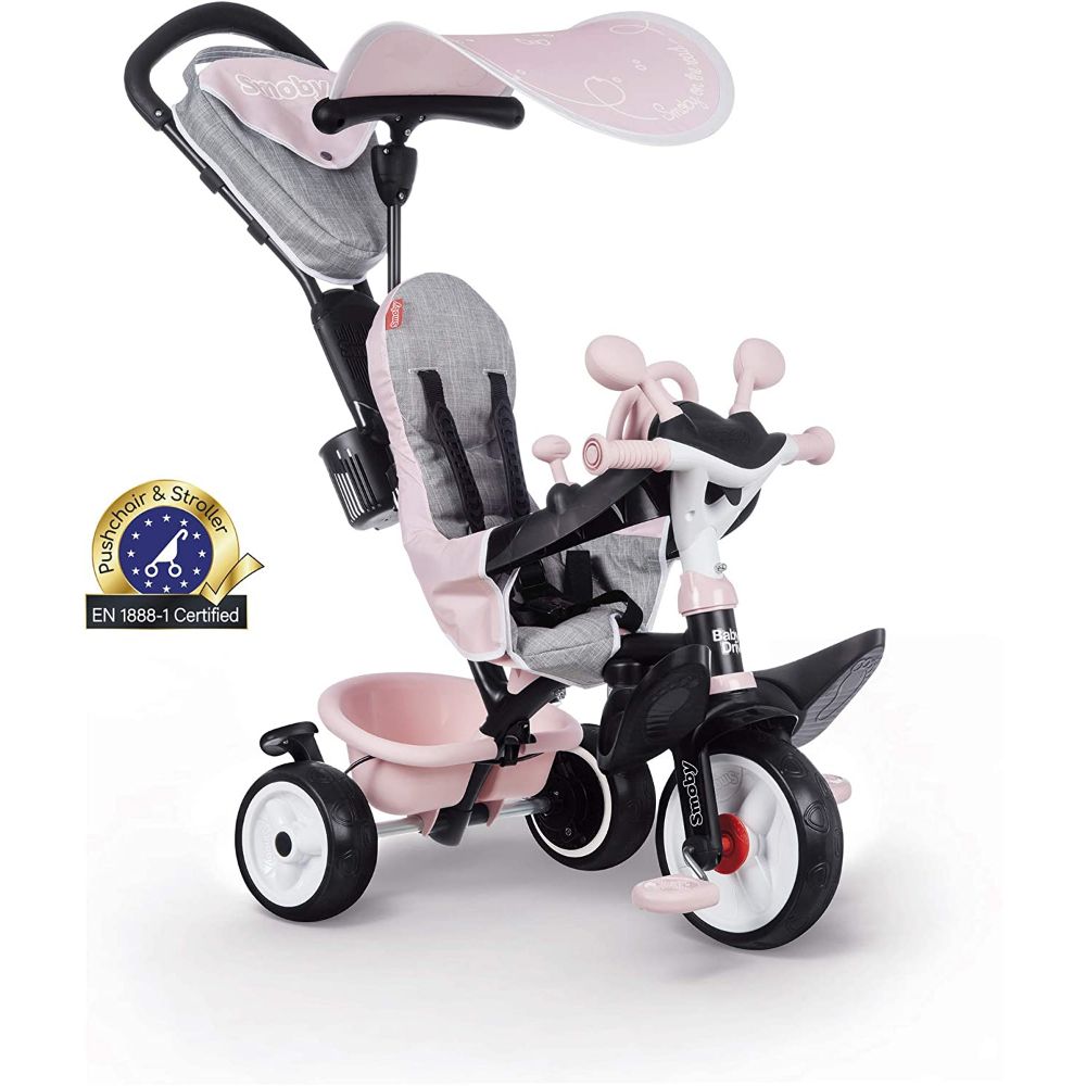 Smoby Tricycle Baby Driver Plus Pink