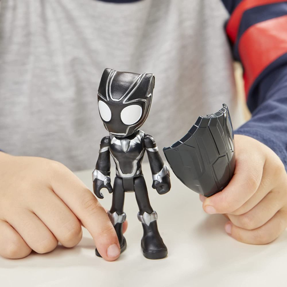 Marvel Spidey & His Amazing Friends Black Panther Hero Figure 4 Marvel Spidey & His Amazing Friends Black Panther Hero Figure 4