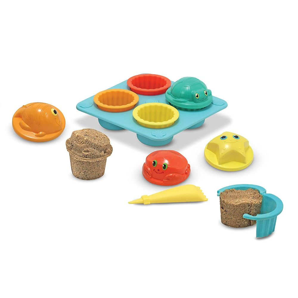 Melissa & Doug Seaside Sidekicks Sand Cupcake Set