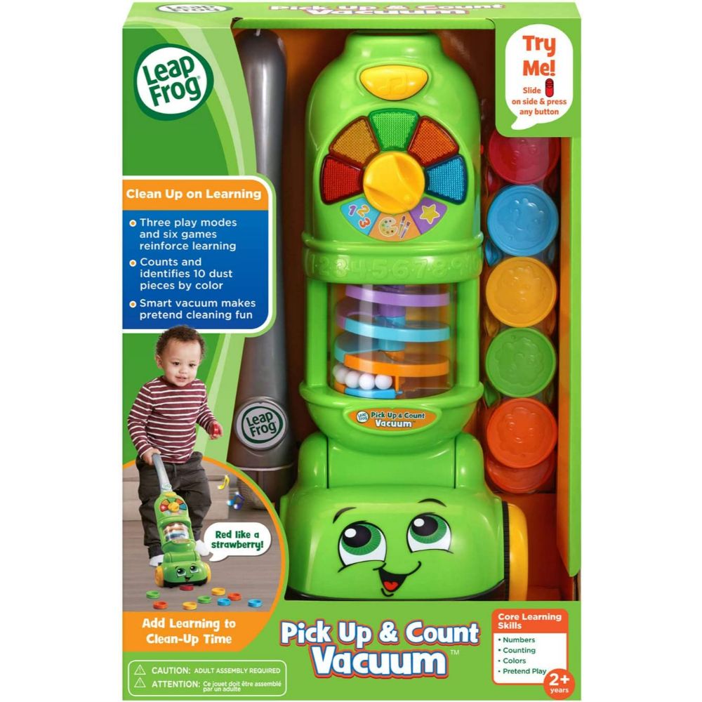 LeapFrog Pick Up and Count Vacuum, Green LeapFrog Pick Up and Count Vacuum, Green