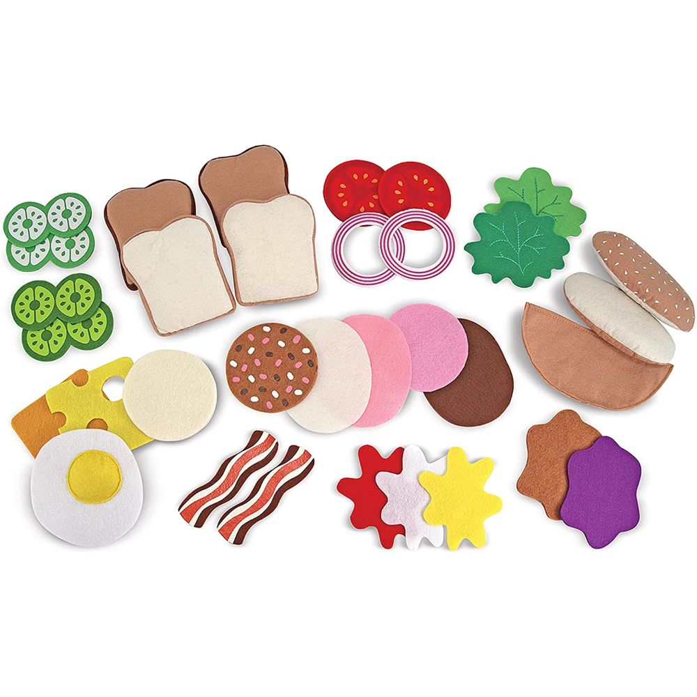 Melissa & Doug Felt Food Sandwich Play Food Set (33 pcs)