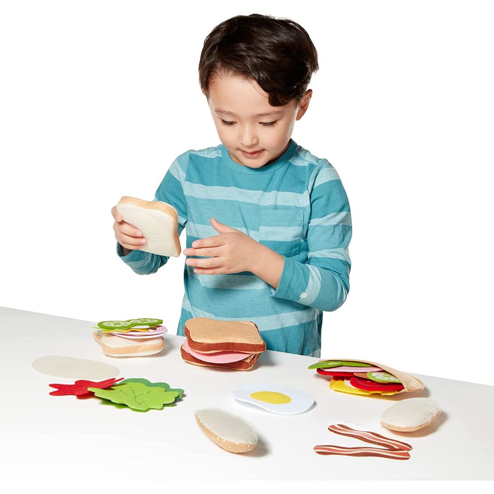 Melissa & Doug Felt Food Sandwich Play Food Set (33 pcs)