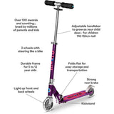 Micro Scooter Sprite Purple Stripe Led SA0219