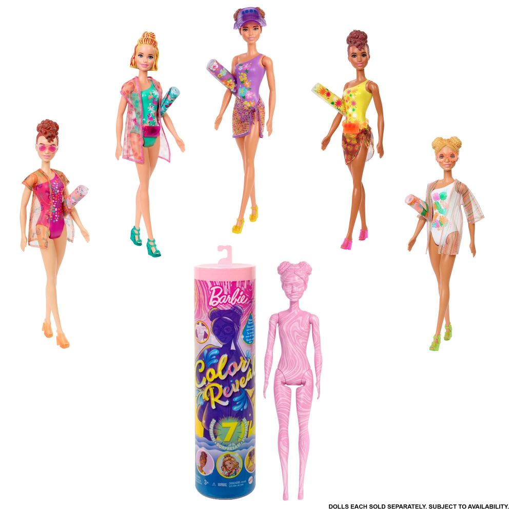 Barbie Color Reveal Doll with 7 Surprises Assorted