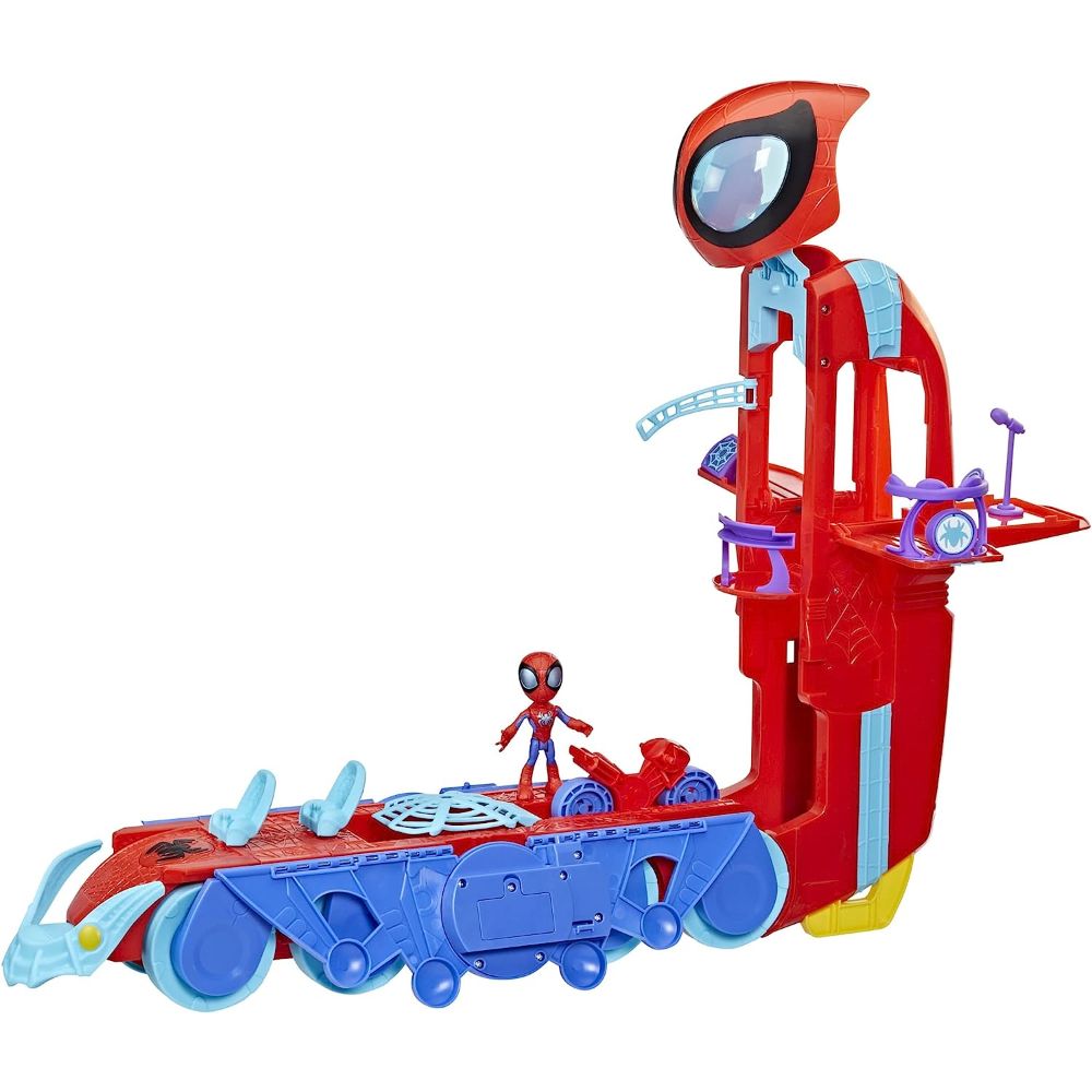 Marvel - Spidey and His Amazing Friends Spider Crawl-R 2-in-1 Headquarters Playset