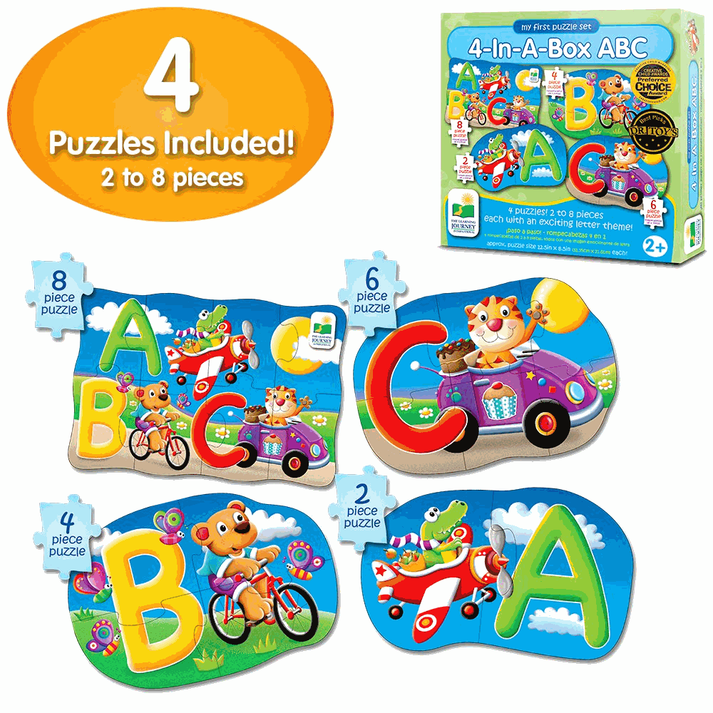 The Learning Journey My First Puzzle Sets  4-In-A-Box Puzzles - Abc  Image#2