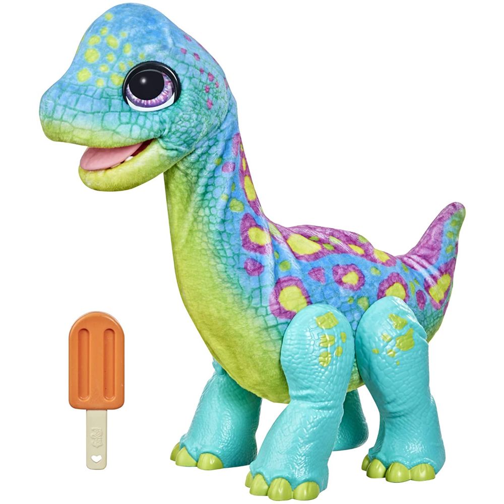Furreal Snackin’ Sam The Bronto Interactive Animatronic Plush Toy