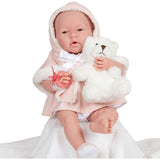 JC Toys - La New Born Baby Doll in Pink Outfit & Accessories
