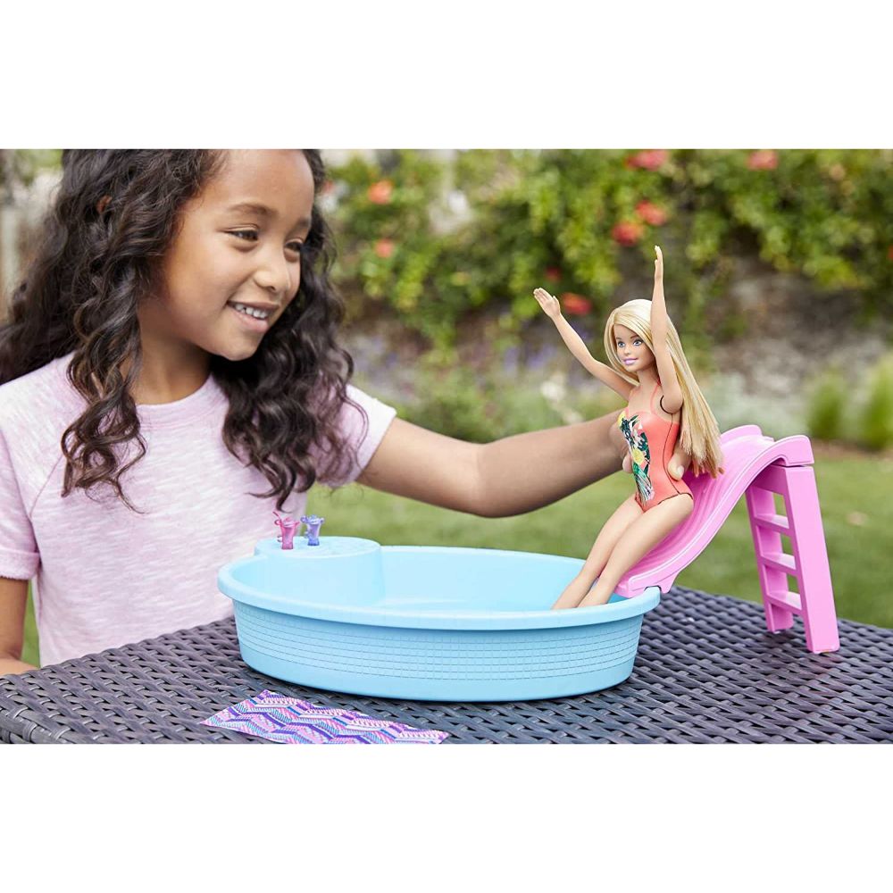 Barbie Pool With Doll Playset