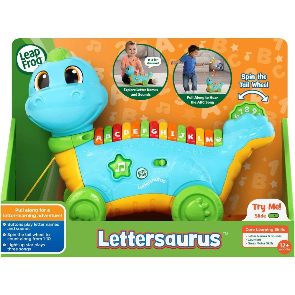 LeapFrog Lettersaurus Alphabet Pull Along