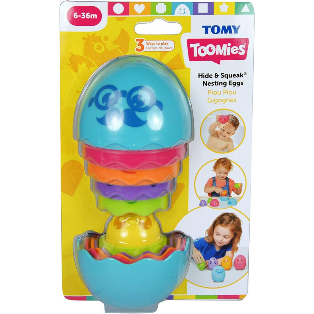 Tomy Toomies Hide & Squeak Nesting Eggs