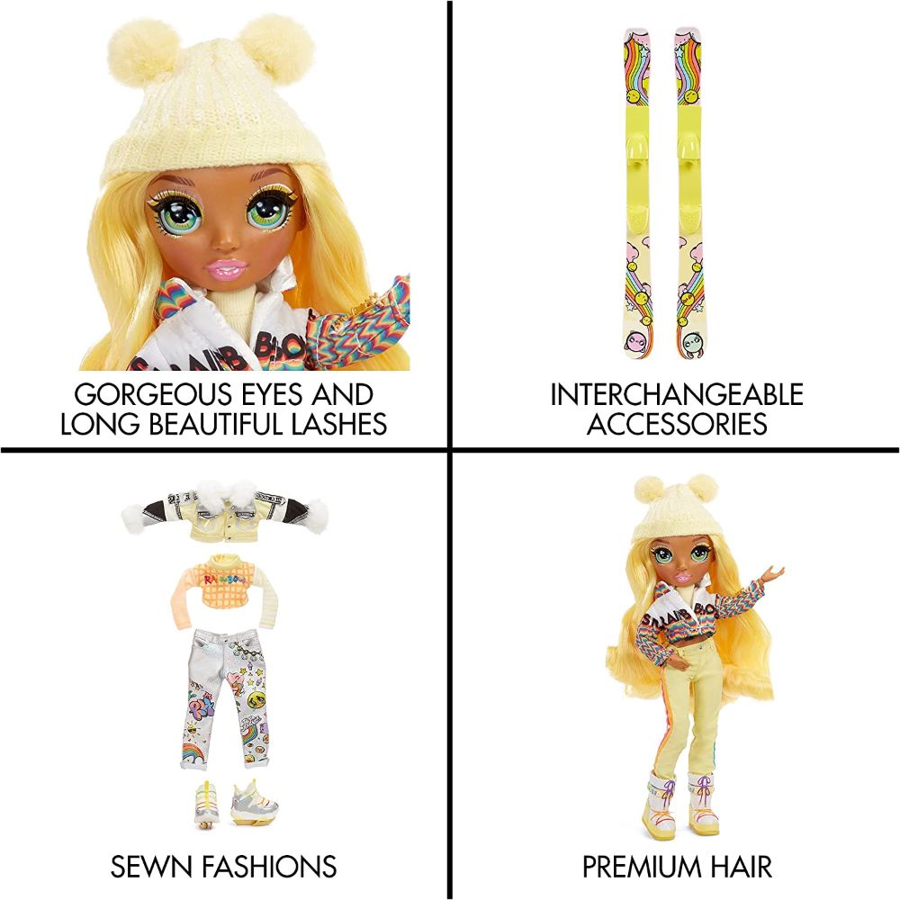 Rainbow High - Winter Break Sunny Madison Fashion Doll Yellow