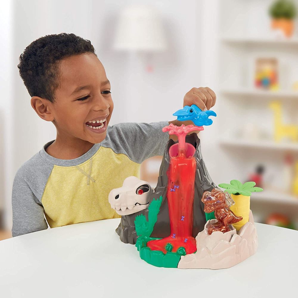 Play-Doh Slime Dino Crew Lava Bones Island Volcano