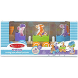 Melissa & Doug First Play Rocking farm animals pull train