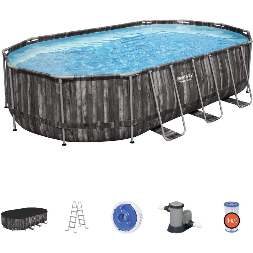 Bestway Oval Pool Set 6.10M X 3.66M X 1.22M