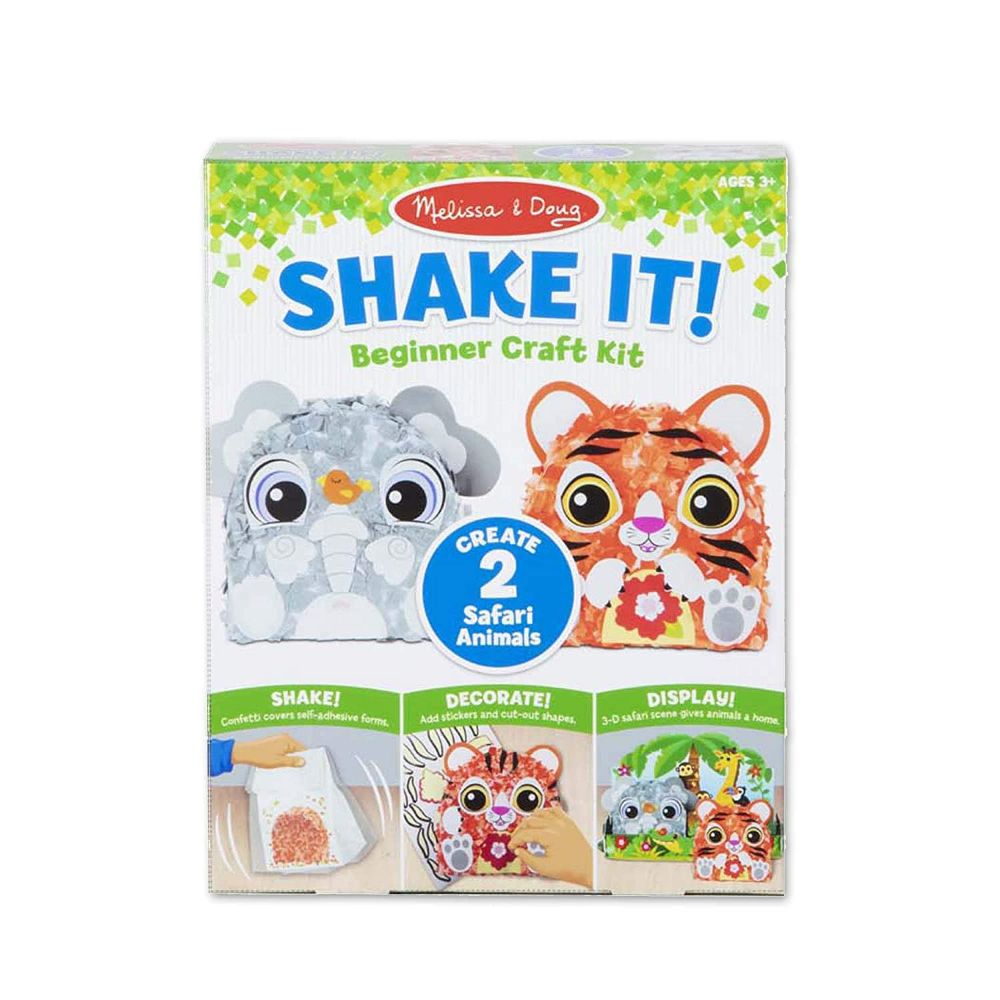 Melissa & Doug Shake it Beginner Craft Kit Safari