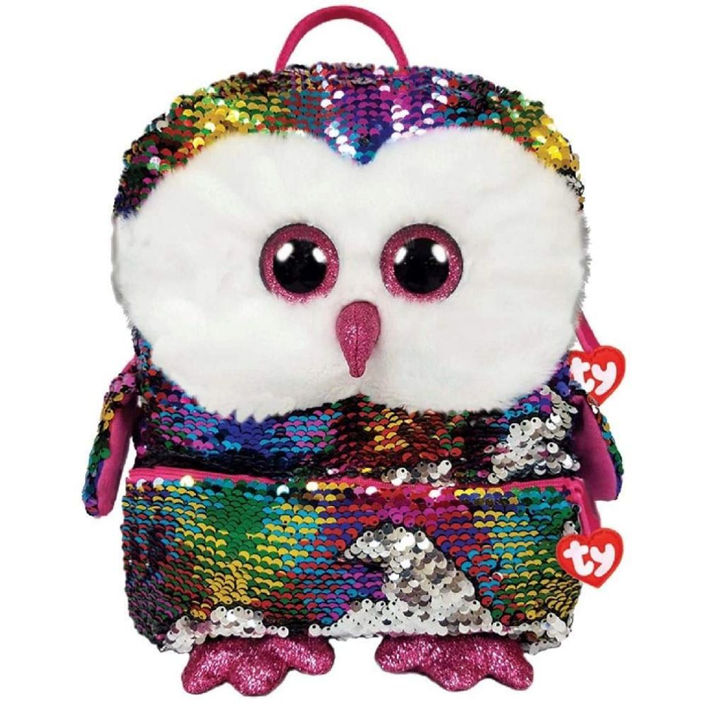 Ty Fashion Sequin Owl Owen Backpack