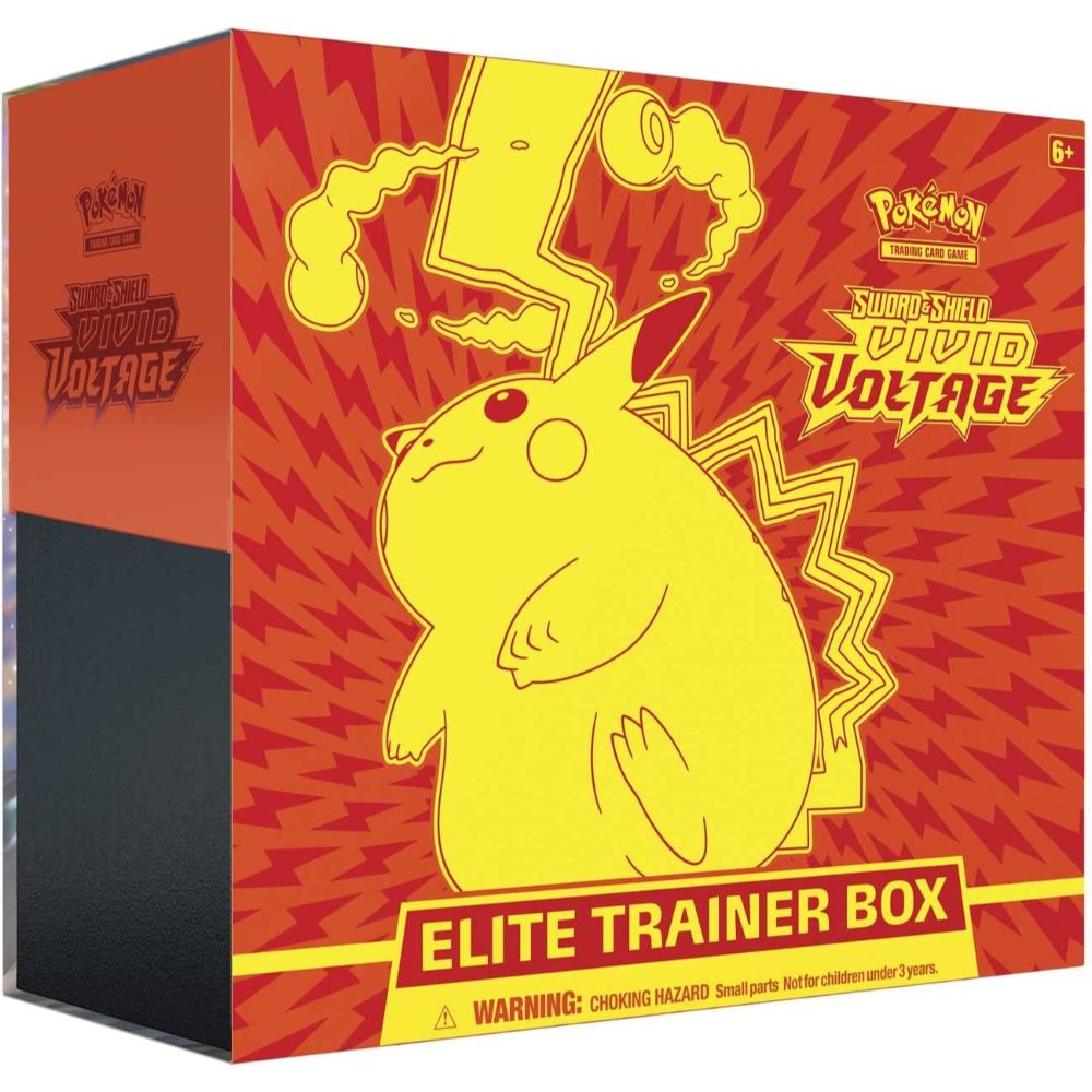 Pokemon TCG: Sword and Shield 4 Vivid Voltage Elite Pikachu Trainer Box