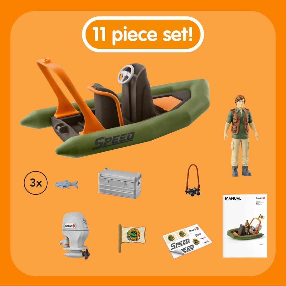 Schleich Dinghy Boat with Ranger