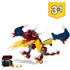 Lego Creator Fire Dragon 234 Pieces Toys4me