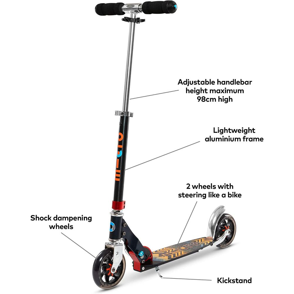 Micro Scooter Speed + Pattern Black SA0121 Micro Scooter Speed + Pattern Black SA0121