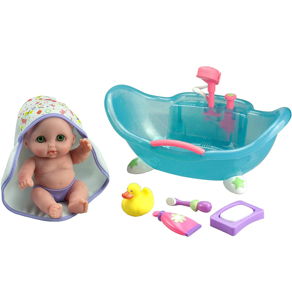 JC Toys Lil' Cutesies 8.5" Baby Doll in Bathtub  Image#1