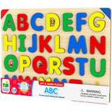 The Learning Journey: Lift & Learn ABC Puzzle - Pictures Underneath Each Piece - Alphabet and Phonics Learning Toy