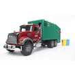 Bruder Mack Granite Rear Loading Garbage Truck (Ruby Red Green)