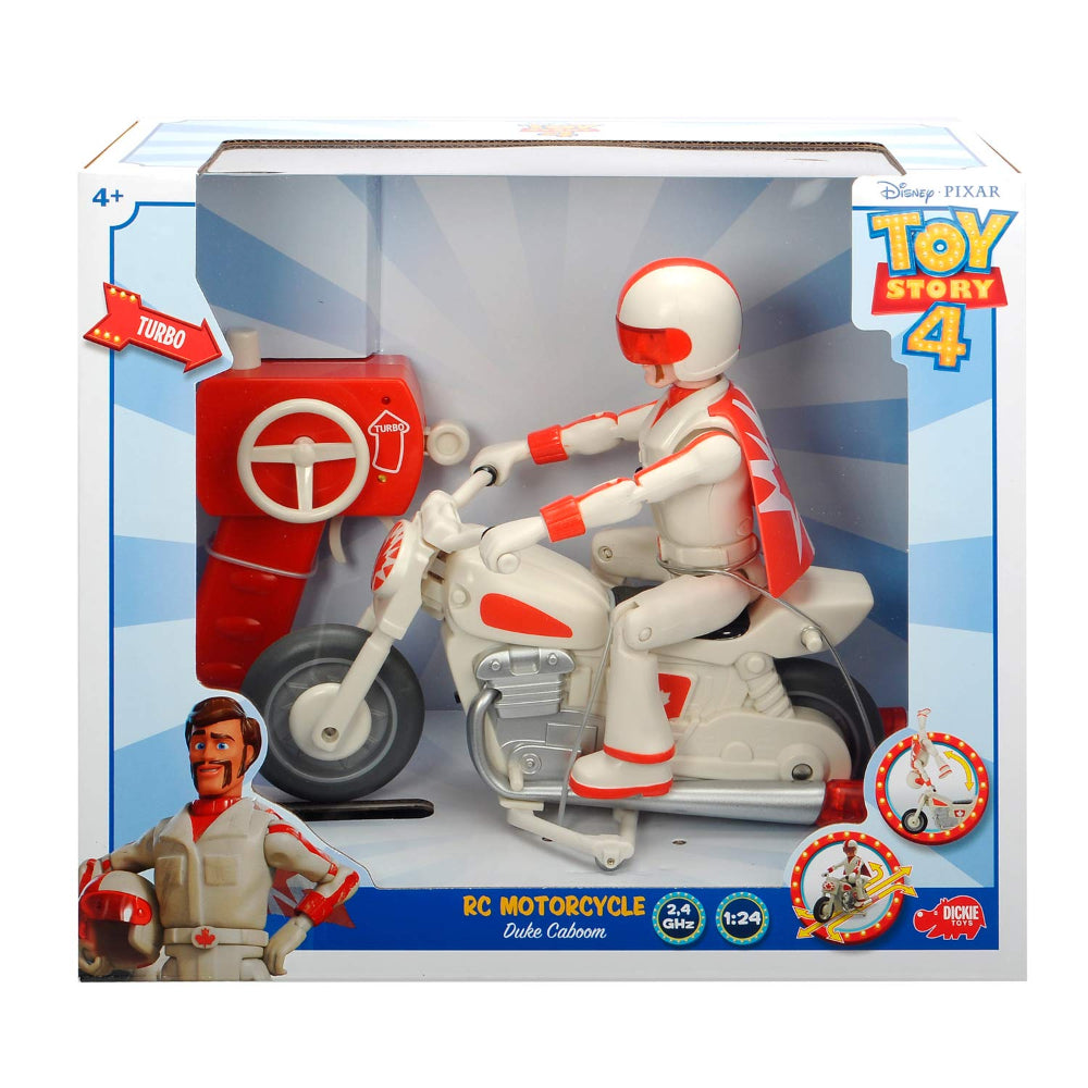 Toy Story Dickie Remote Control Duke Caboom Motorcycle 1:24 – Toys4me