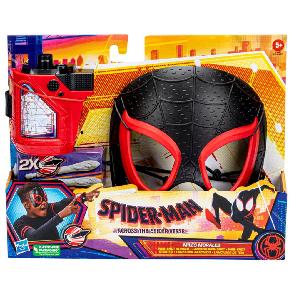 Marvel Spider Verse Swift Web Shot With Mask Assorted