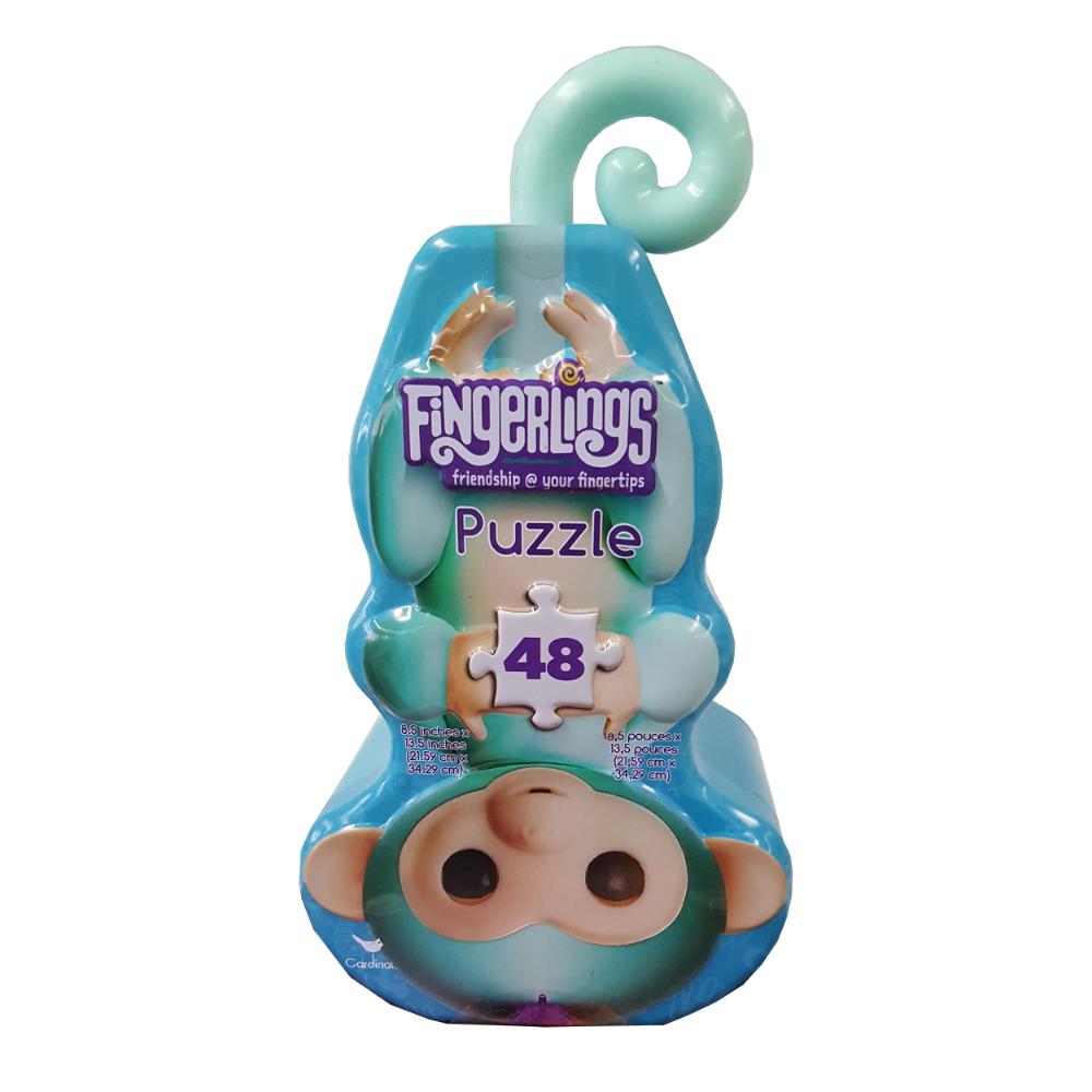 Fingerlings Puzzle  Shaped Tin With Handle  Image#1
