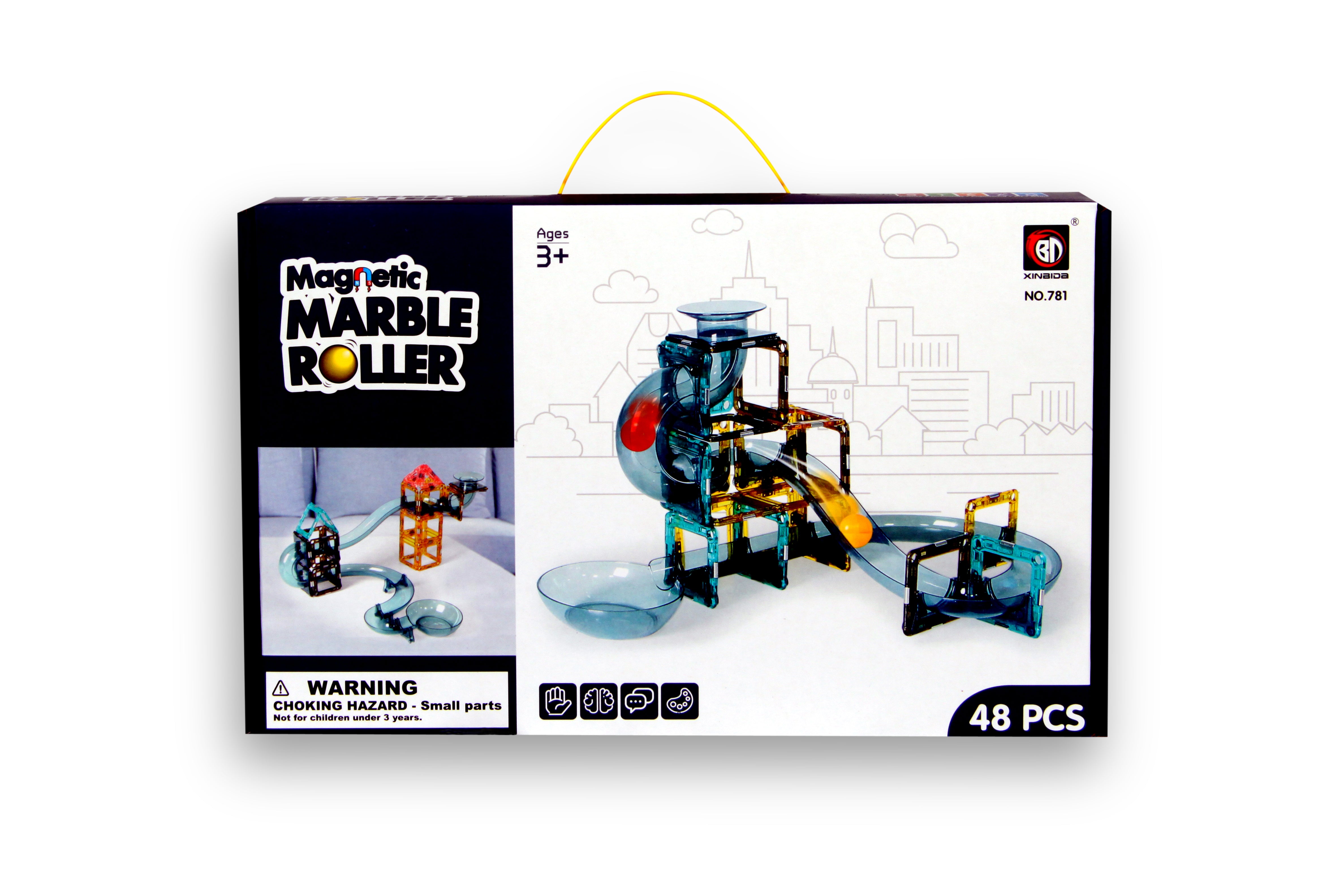 Cossy Magnetic Marble Roller - 48 pcs Building Blocks