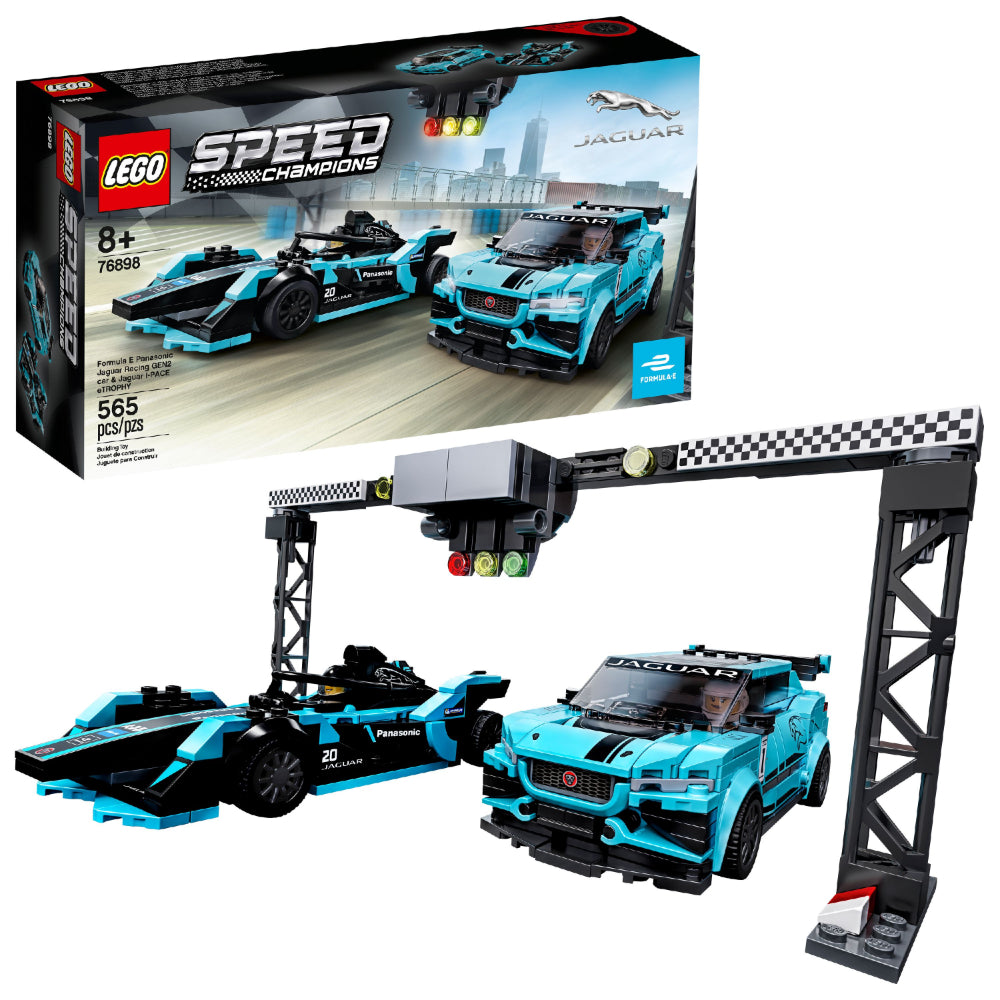 Lego Speed Champions Formula E Panasonic Jaguar Racing Gen2 car & I-Pace Etrophy  Image#1