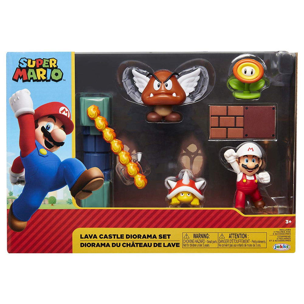Jakks Nintendo 2.5 Figure 5-Pk Lava Castle Diorama Set  Image#2