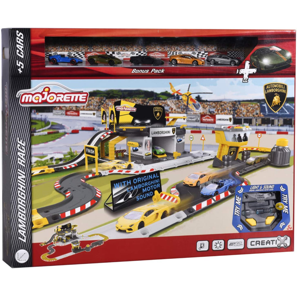 Majorette  Creatix Lamborghini Race and 5 Cars  Image#3