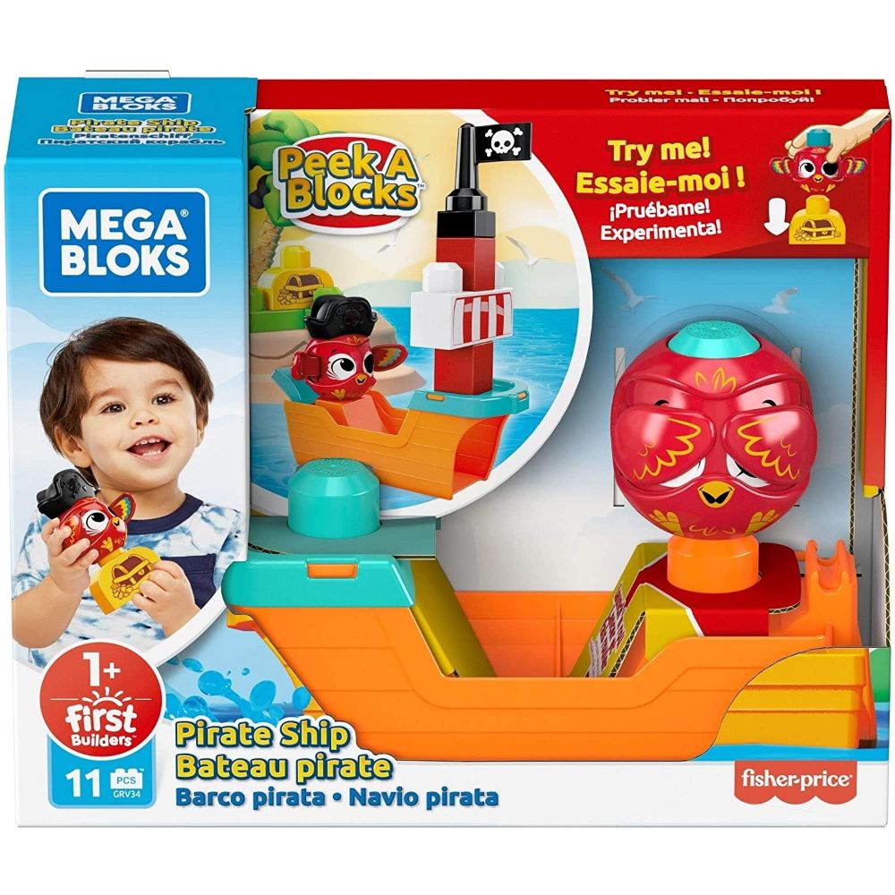 Mega Bloks Peek A Blocks Pirate Ship