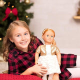 Our Generation Hope Holiday Doll In Sequin Outfit