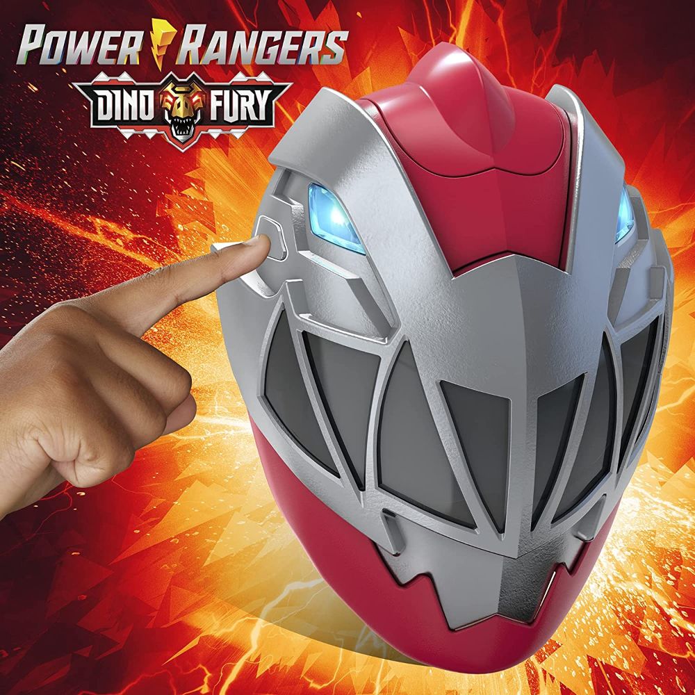 Power Rangers Dino Fury Red Ranger Electronic Mask