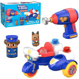 Educational Insights Design & Drill Bolt Buddies Police Motorcycle Toy