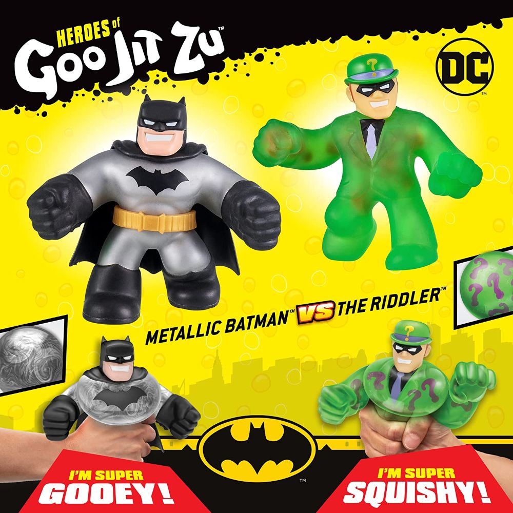 Goo Jit Zu: DC Versus Pack - Metallic Batman Vs The Riddler