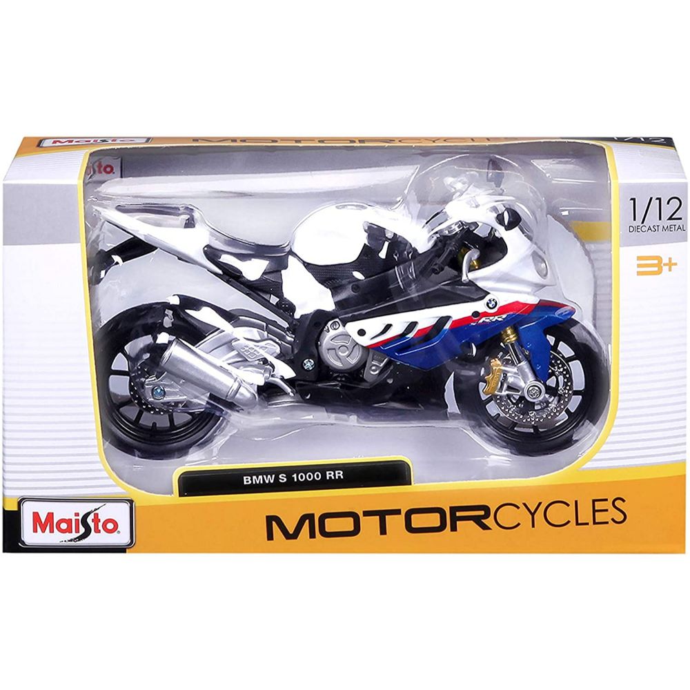 1:12 Diecast Motorcycle Model Toys BMW S1000RR Sport Bike Replica  Collectable