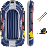 Bestway 7'6" x 48" / 2.28m x 1.21m Treck X1 Set Boats, Blue