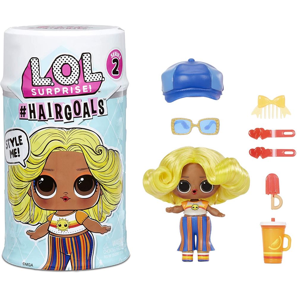 LOL Surprise Hairgoals Series 2 Doll with Real Hair and 15 Surprises, Accessories, Surprise Dolls  Image#1